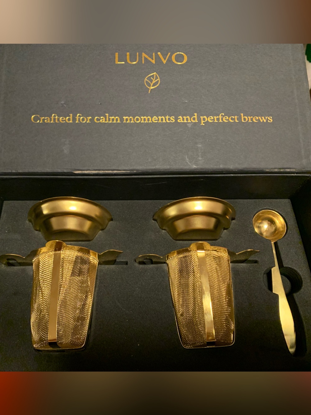 Lunvo Gold Tea Infuser Set